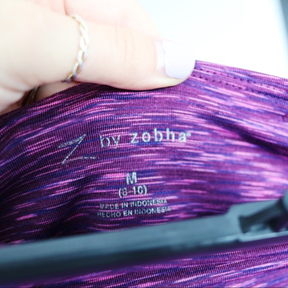 Purple Z by Zobha Workout Leggings (Size Medium) - Picture 3 of 4